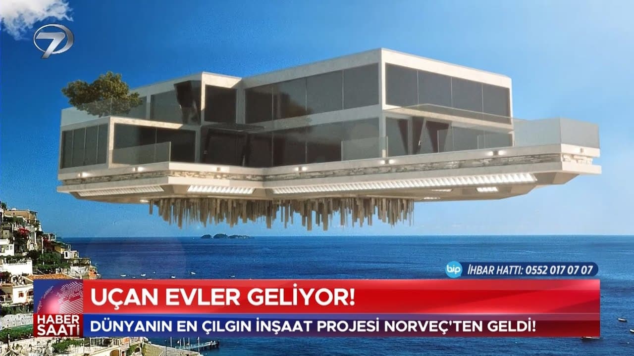 UÇAN EVLER GELİYOR | ŞEHİRLERDEKİ YER SORUNUNA ÇÖZÜM BULUNDU | BİNALAR HAVADA ASILI DURACAK thumbnail